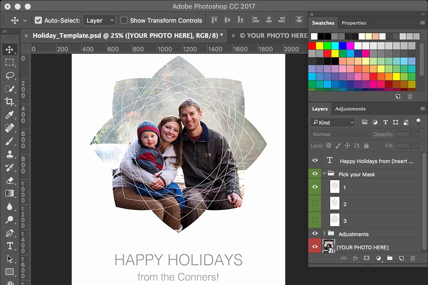 Photoshop Holiday Card Templates New Create A Unique Holiday Card with An Adobe Stock Template