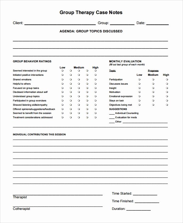 Physical therapy Progress Note Template Beautiful Sample therapy Note Template 5 Free Documents Download In Pdf Word