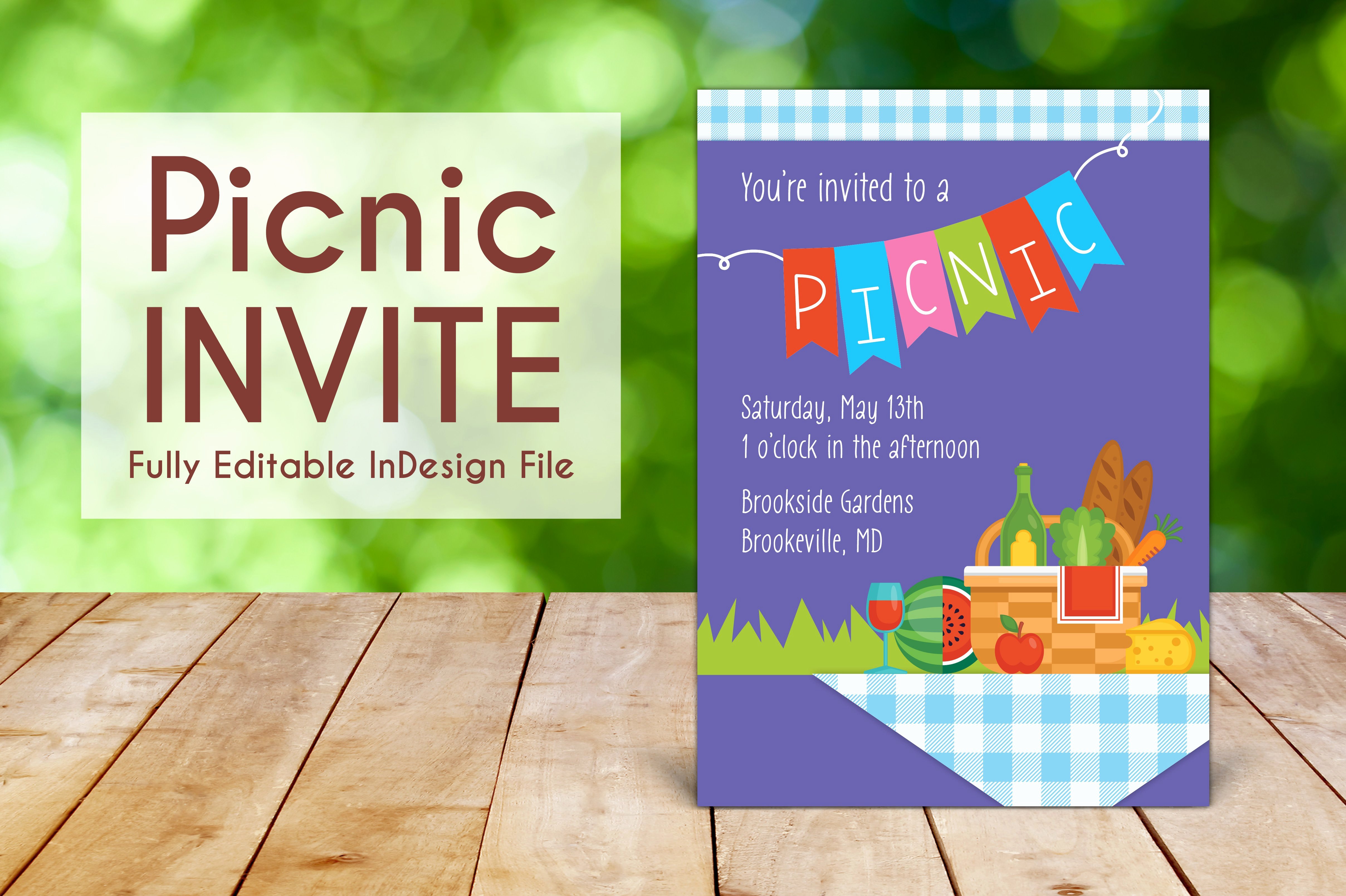 Picnic Invitation Templates Free Best Of Spring Outdoor Picnic Invite Invitation Templates