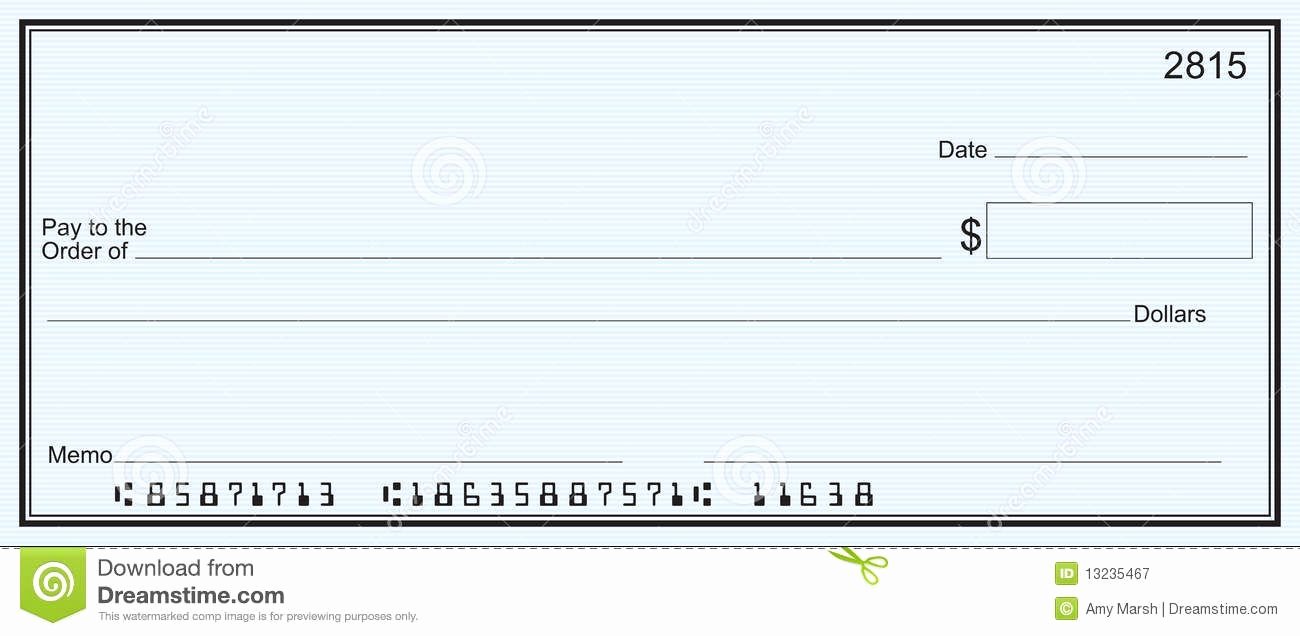 Picture Of A Blank Check Inspirational Free Printable Checks Template
