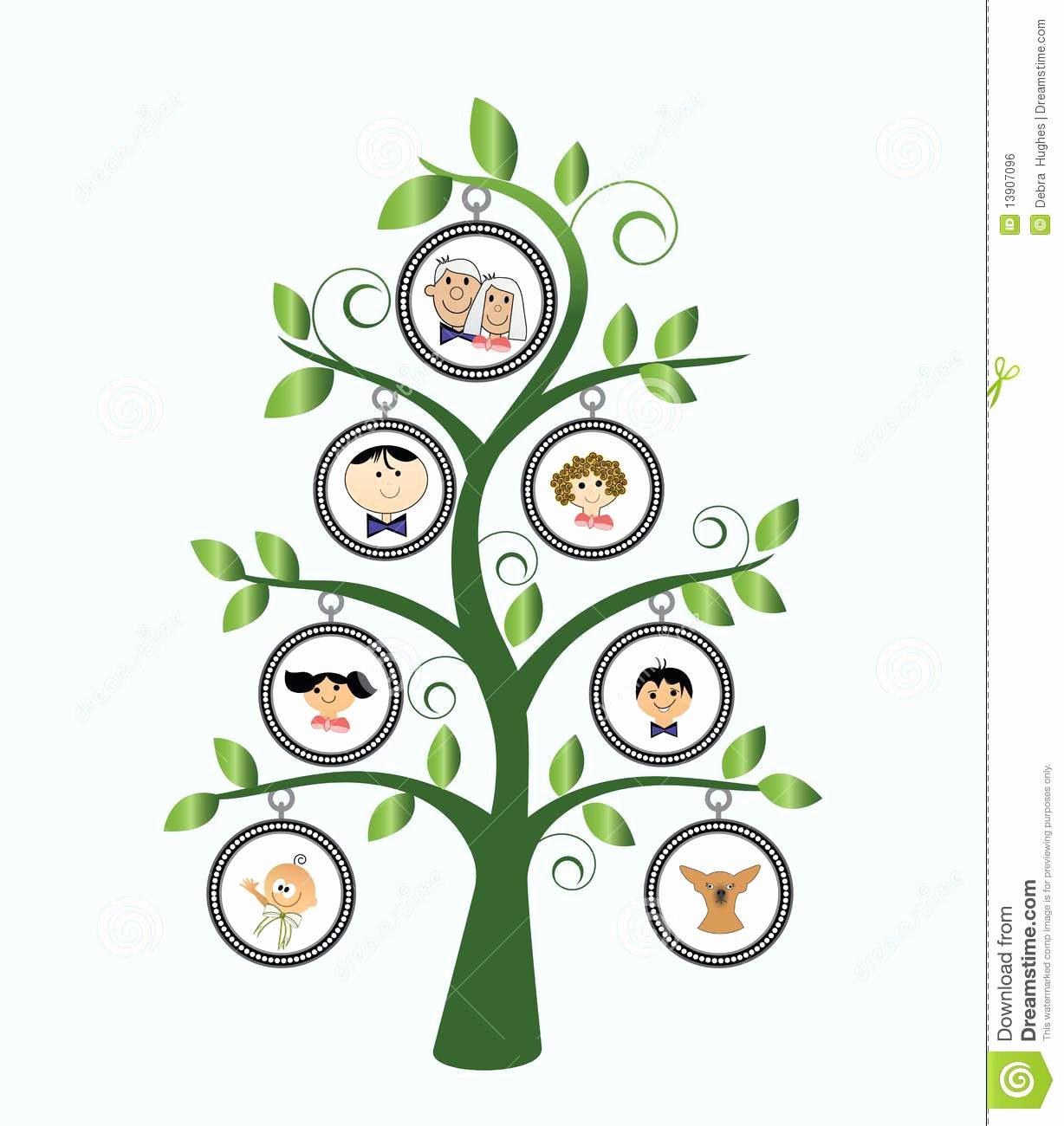 Picture Of A Family Tree Luxury Family Tree Stock Vector Illustration Of Grandchildren