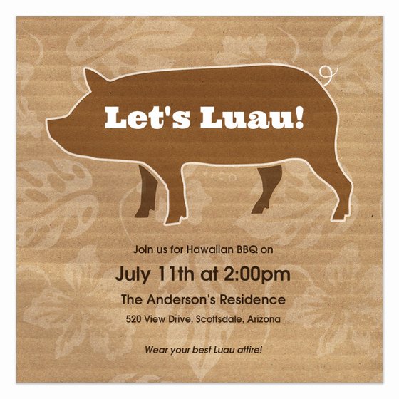 Pig Roast Invitation Template Free Awesome Pig Roast Invitations &amp; Cards On Pingg