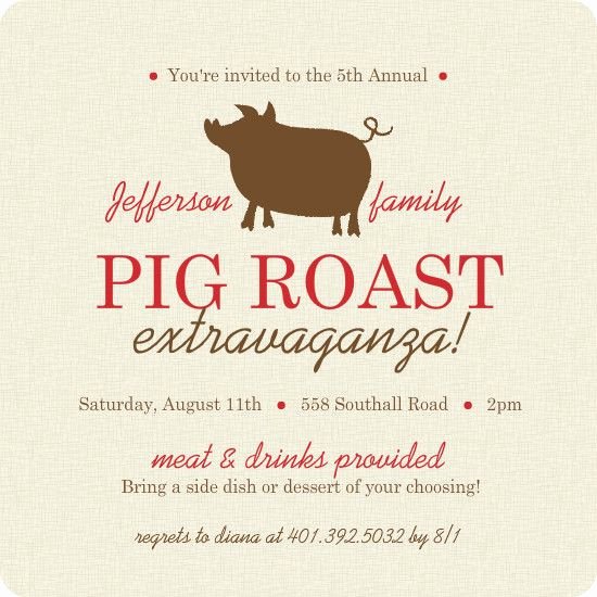 Pig Roast Invitation Template Free New 17 Best Images About Pig Roast Party On Pinterest
