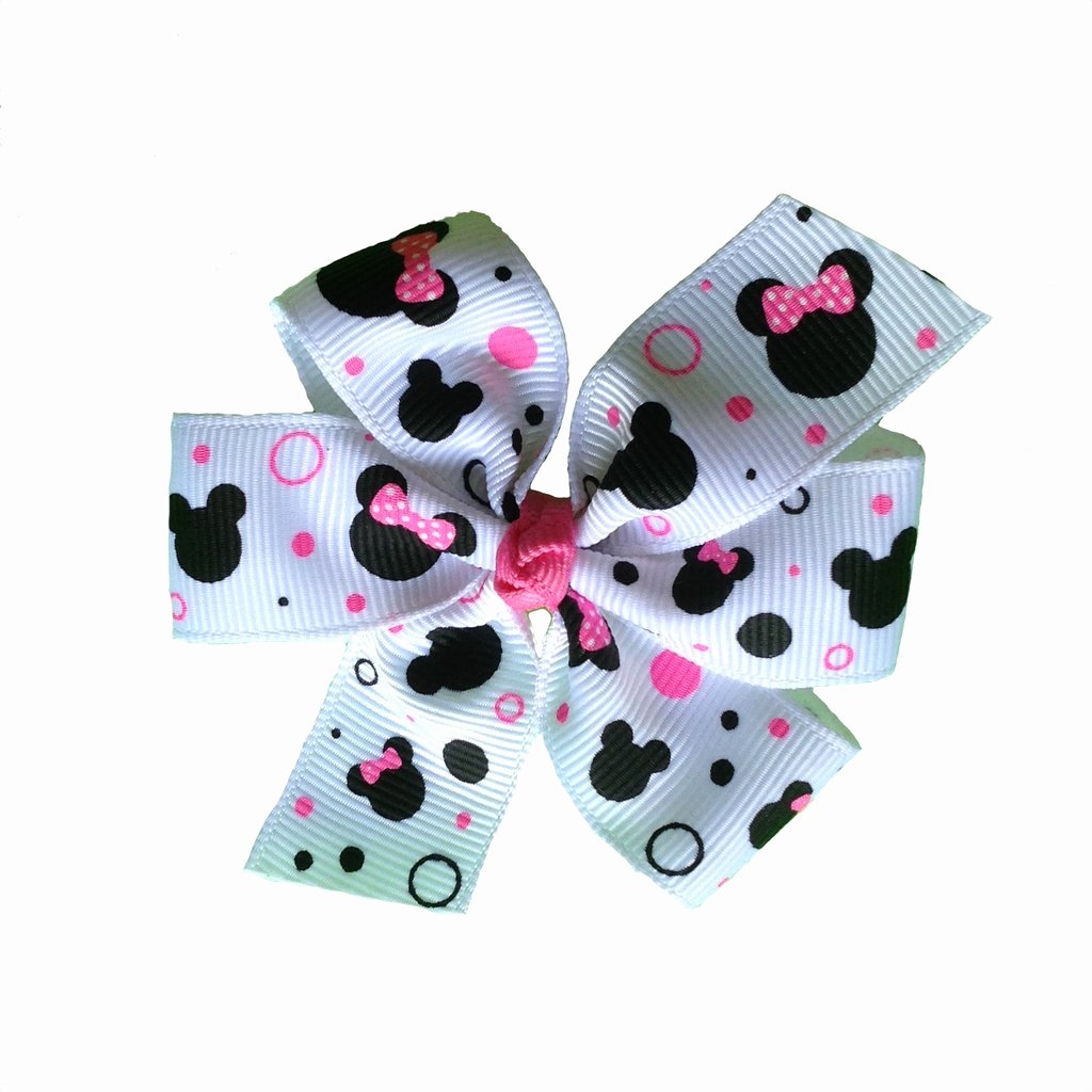 Pink Minnie Mouse Bow New Pink Minnie Mouse Bow Multiple Sizes – Katiebug Bows Llc