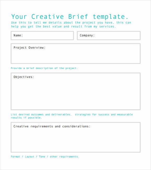 Policy Brief Template Download Best Of Creative Brief Template