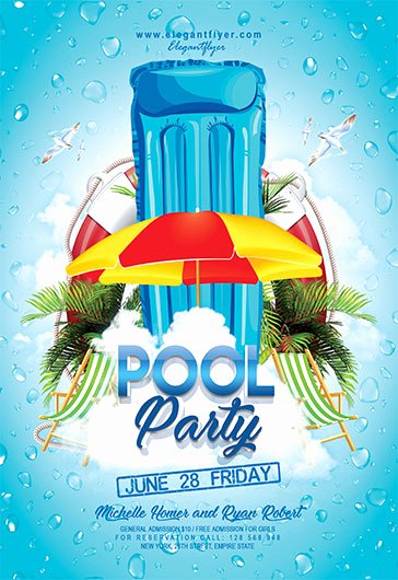 Pool Party Flyer Templates Free Best Of Pool Party V04 – Flyer Psd Template – by Elegantflyer