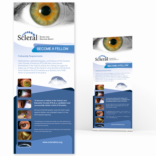 Pop Up Banner Designs Inspirational Create A Pop Up Banner to Display at A Conference Booth for the Scleral Lens Education society