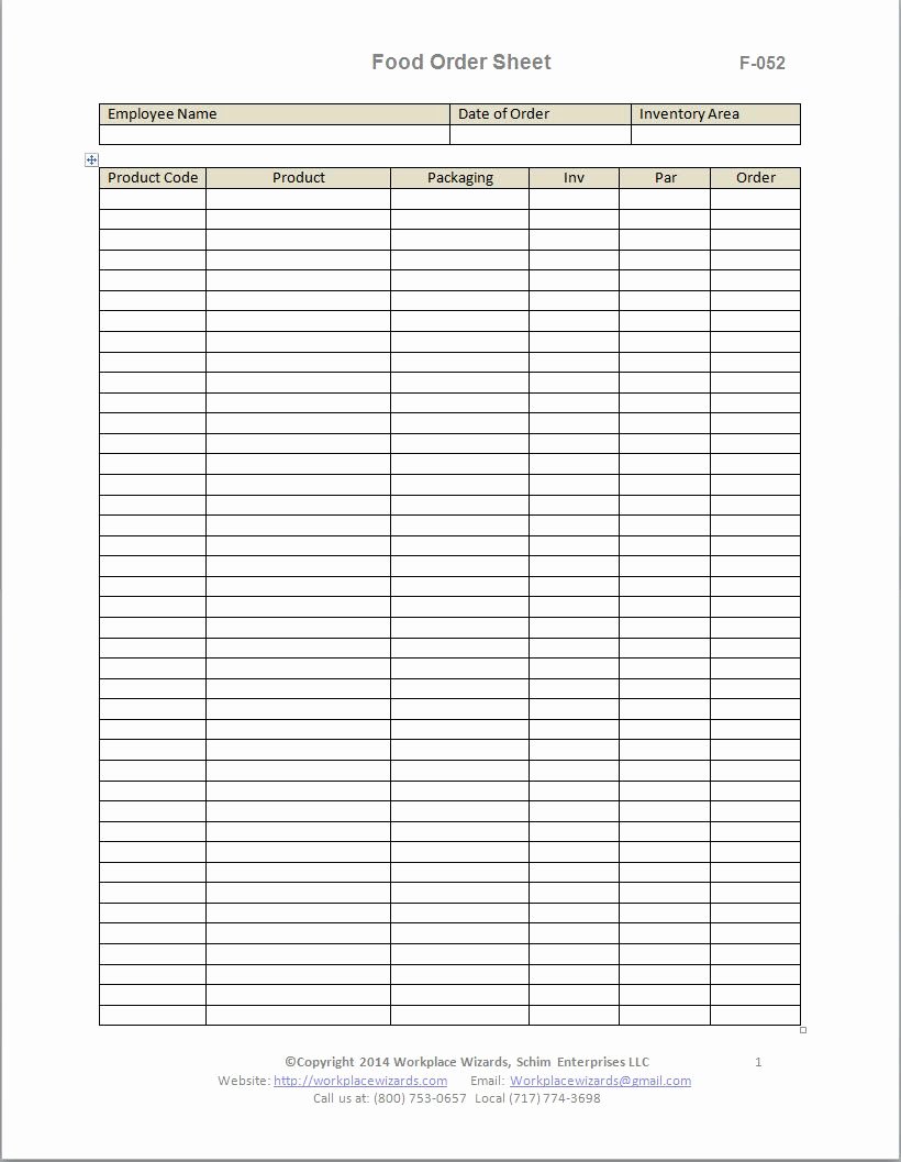Prep Sheets for Kitchen New New Cumberland Pennsylvania Restaurant Consultants Restaurant forms &amp; Checklists – Workplace