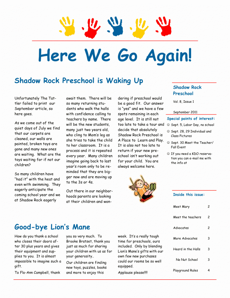 Preschool Newsletters for Parents Luxury Quotes for A Parent Newsletter Quotesgram