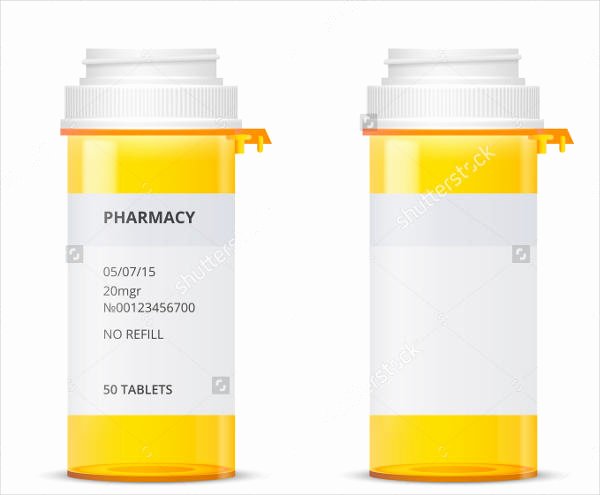Prescription Bottle Label Generator New Medicine Label Template