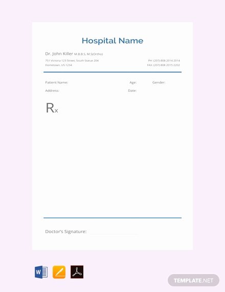 Prescription Pad Template Microsoft Word Best Of Free Blank Prescription Template Pdf Word Excel Apple Pages Apple Numbers