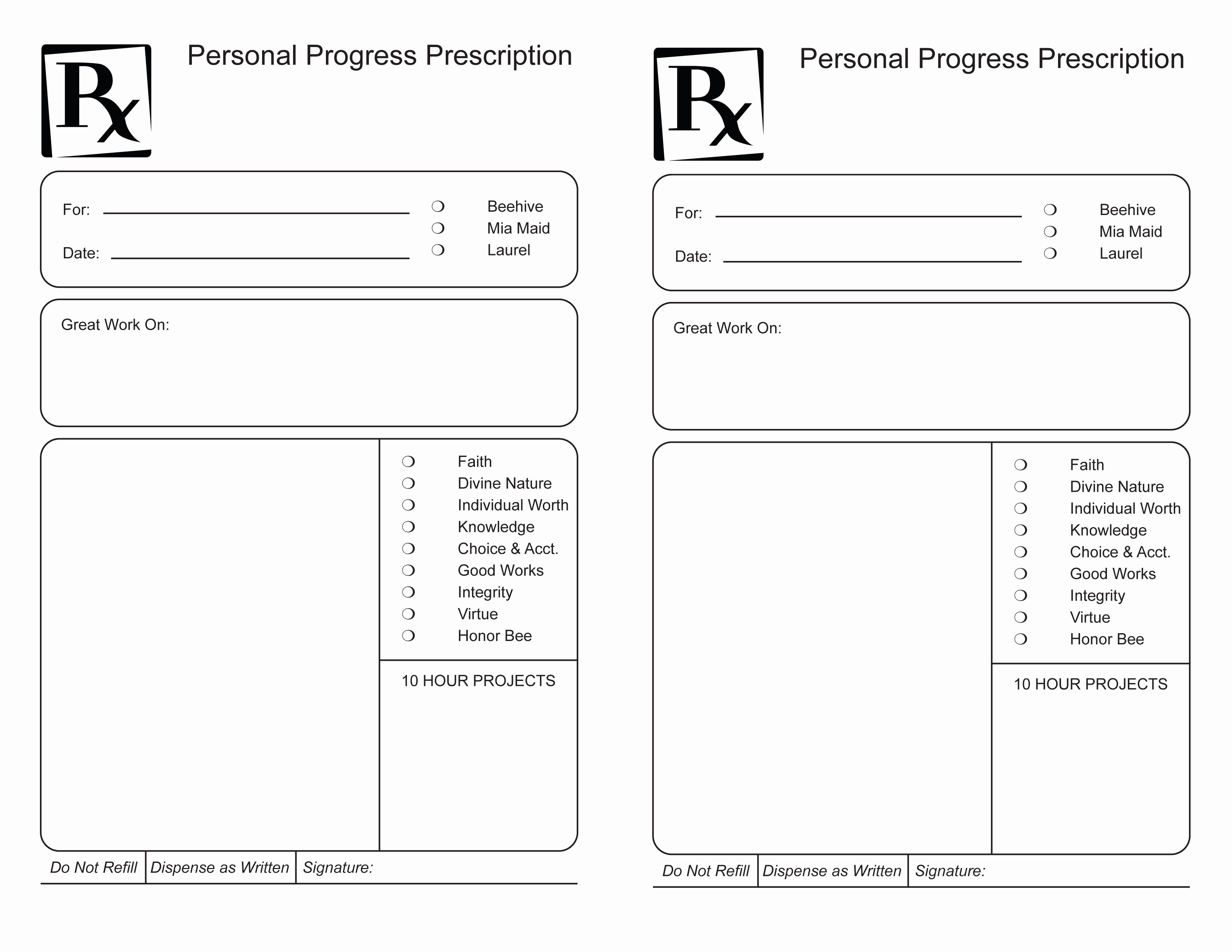Prescription Pad Template Microsoft Word Best Of Personal Progress Prescription Pad – the Gospel Home