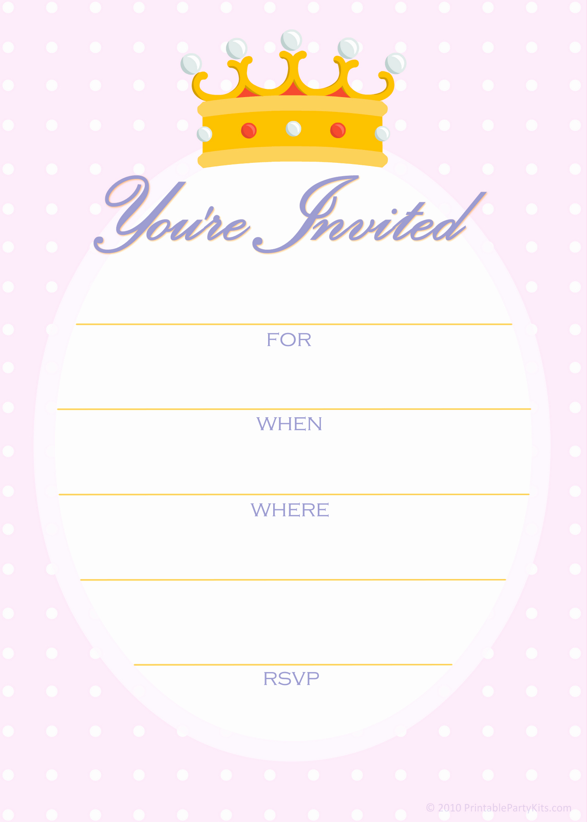Princess Party Invitation Template Fresh Free Printable Party Invitations Free Invitations for A Princess Birthday Party