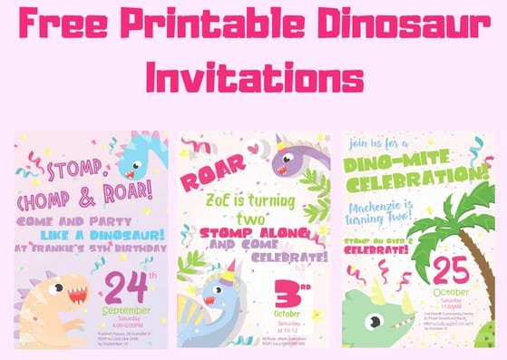 Printable Dinosaur Birthday Invitations Beautiful Free Printable Dinosaur Birthday Invitations 3 Different Designs