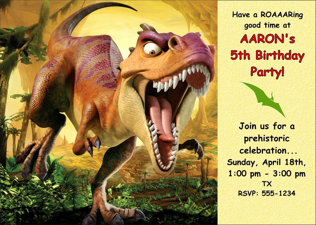 Printable Dinosaur Birthday Invitations Best Of Free Printable Dinosaur Birthday Invitations Yahel S Party In 2019