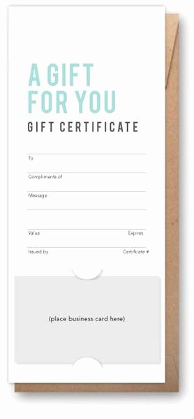 Printable Massage Gift Certificates Lovely Salon Gift Certificates Slim Design soft Blue – the Salon Print Shop