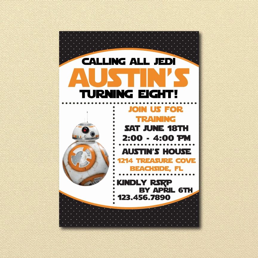 Printable Star Wars Birthday Invitations Inspirational 40 Star Wars the force Awakens Birthday Party Ideas