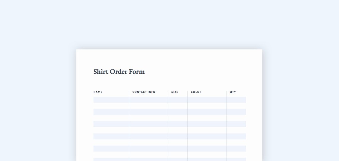 Printable T Shirt order form Elegant T Shirt order form Free Pdf &amp; Excel Template