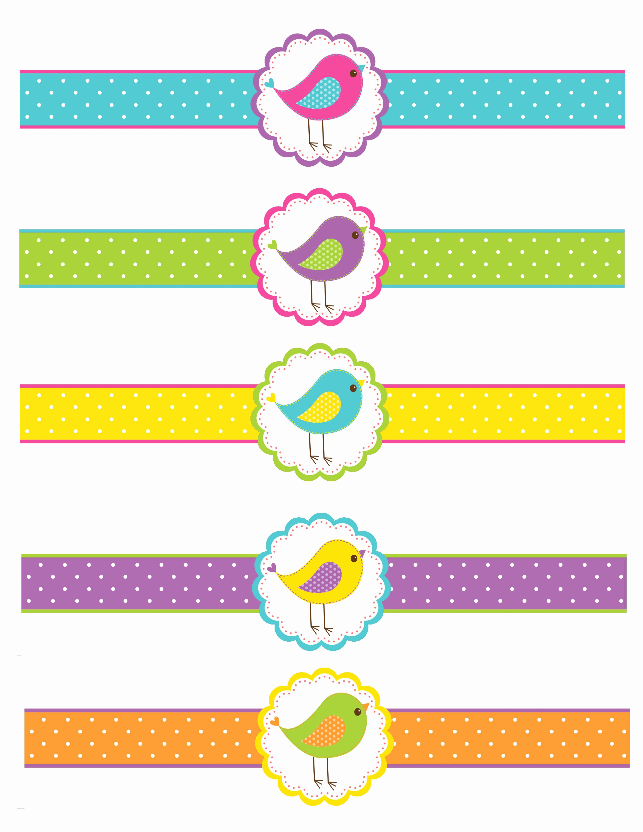 Printable Water Bottle Labels Best Of Bird themed Birthday Party with Free Printables How to Nest for Less™