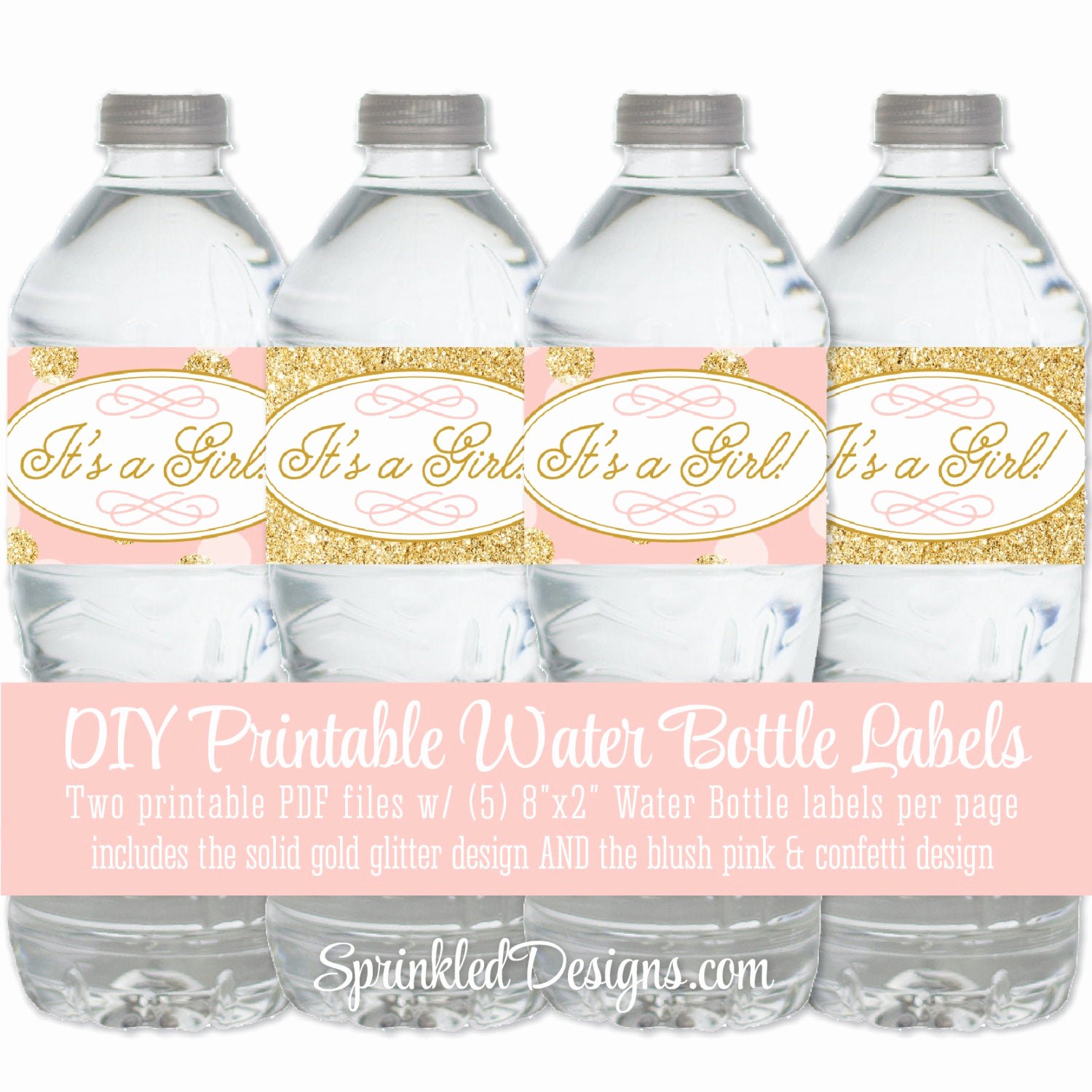 Printable Water Bottle Labels Inspirational Printable Baby Shower Water Bottle Labels It S A Girl