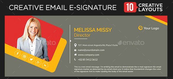 college student email signature