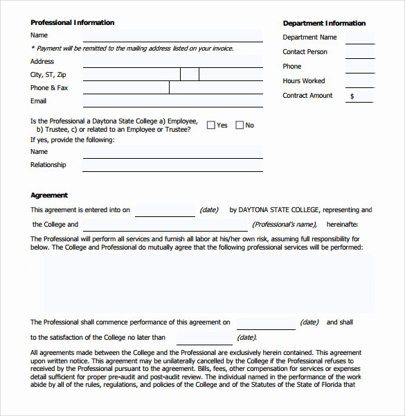 Professional Services Agreement Template Best Of Sample Professional Services Agreement 12 Free In Pdf Word