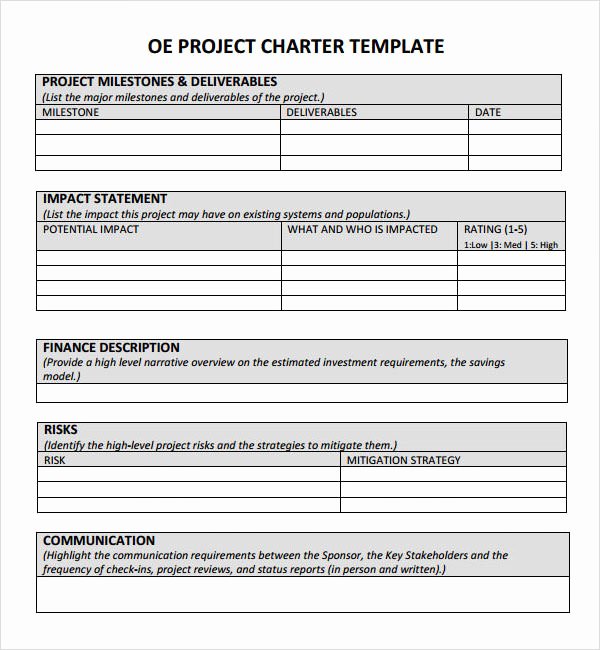 Project Charter Example Pdf Awesome Project Charter 7 Free Pdf Doc Download