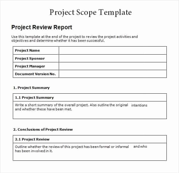 Project Management Scope Template Awesome 3 Free Project Scope Statement Templates Word Excel Sheet Pdf