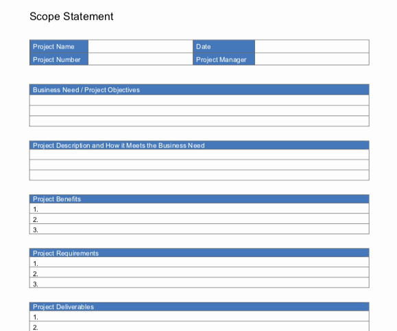 Project Management Scope Template Unique 50 Free Project Management Templates for Your Creative Projects In 2019