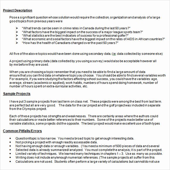 Project Outline Template Word New 10 Sample Project Outline Templates to Download