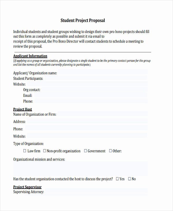 Project Proposal format for Student Luxury Free 63 Free Proposal Examples &amp; Samples In Pdf Doc