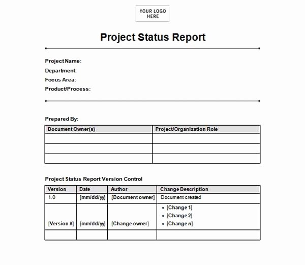Project Report Template Word Lovely Microsoft Word Templates Free Project Status Report Template