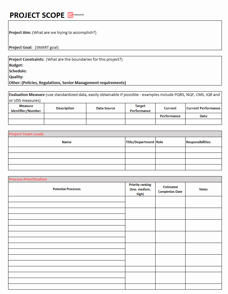 Project Scope Example Pdf Lovely Project Scope Examples – Free Statement Templates Pdf
