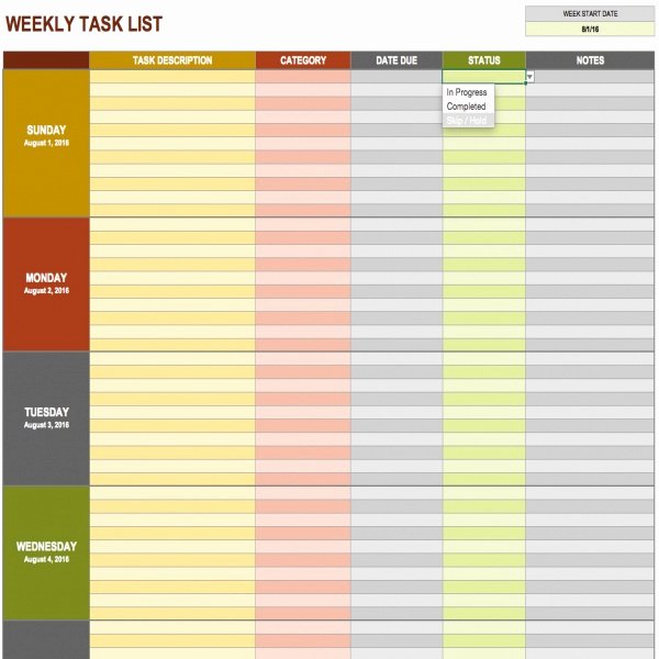 Project Task List Template Lovely Project Management Task List Template