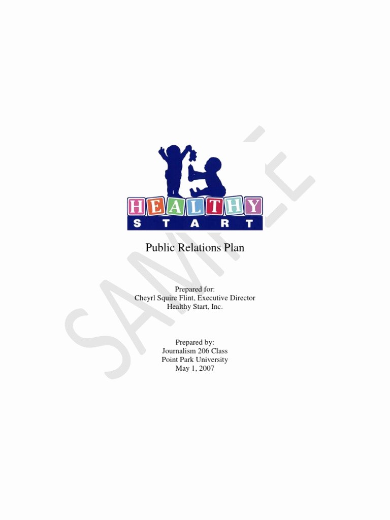 Public Relations Proposal Sample Best Of Sample Pr Plan Public Relations
