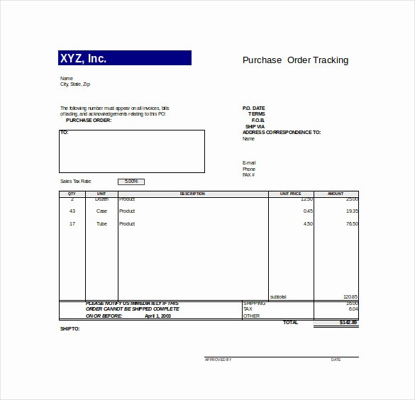 Purchase order Tracker Excel Unique 10 order Tracking Templates Ai Psd