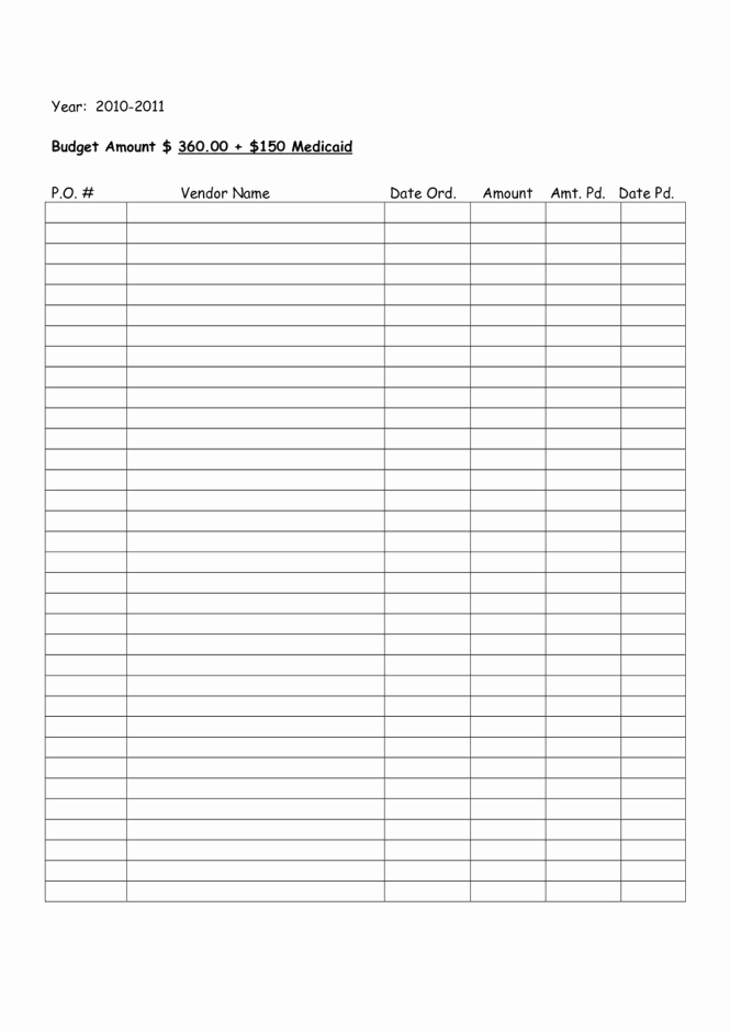 Purchase order Tracker Excel Unique 5 Free Purchase order Log Templates Word Excel Pdf formats