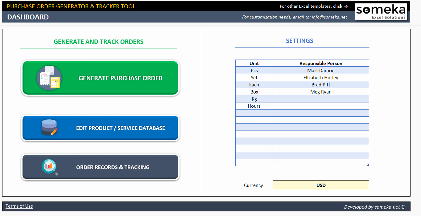 Purchase order Tracking Excel Fresh Excel Purchase order Template Ready to Download