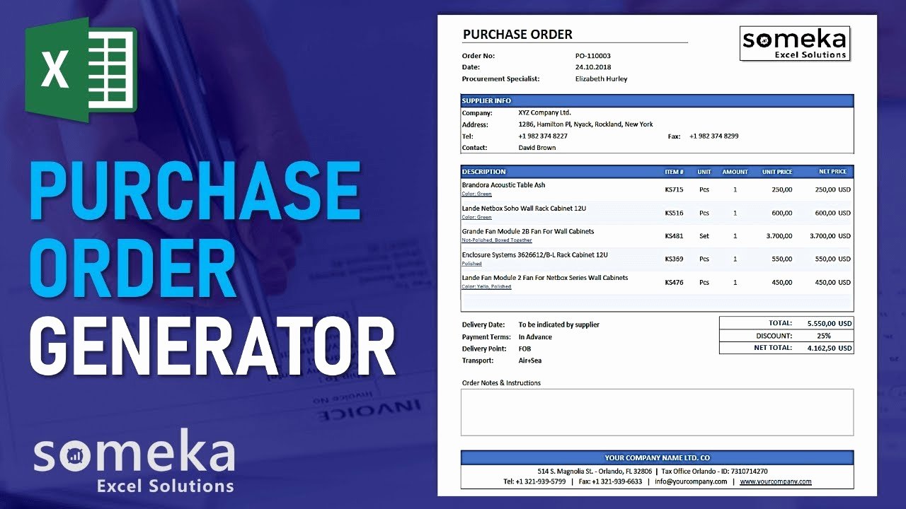 Purchase order Tracking Excel Spreadsheet Luxury Purchase order Template Excel Po Generator &amp; Tracker tool