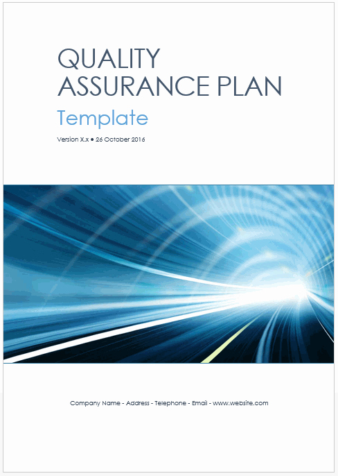 Quality assurance Plans Template Elegant New – Quality assurance Plan Templates Ms Word Excel