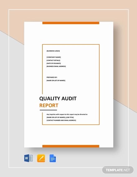 Quality assurance Reports Template Lovely Free 12 Quality Report Examples In Word Pdf