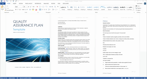 Quality assurance Reports Template Lovely Quality assurance Plan Templates Ms Word Excel