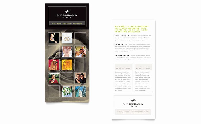 Rack Card Template Indesign Best Of Graphy Studio Rack Card Template Design