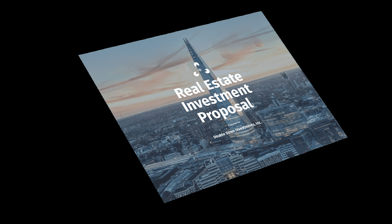Real Estate Investment Proposal Elegant Real Estate Investment Proposal Template Professional Sample Proposal