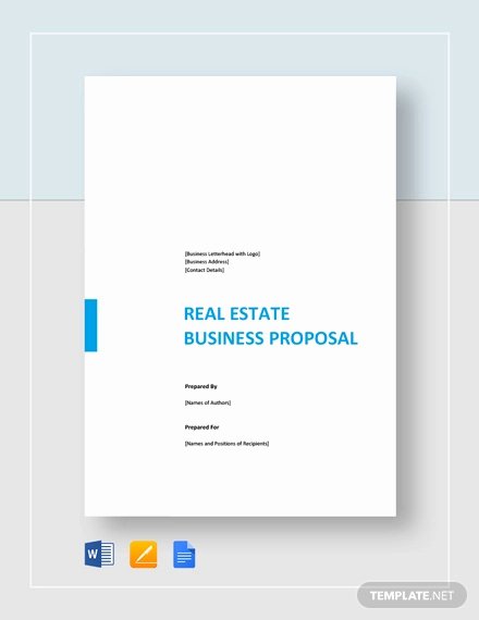 Real Estate Proposal Template New 13 Real Estate Business Proposal Templates Free Word Pdf format Download