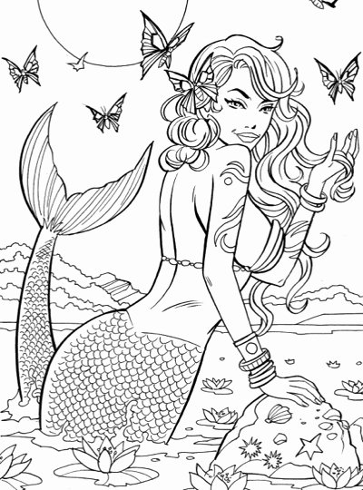 Realistic Mermaid Coloring Pages Luxury Best Mermaid Coloring Pages &amp; Coloring Books Cleverpedia