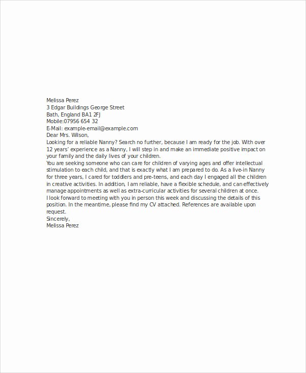 Reference Letter for Baby Sitter Best Of 59 Reference Letters Word Google Docs Apple Pages
