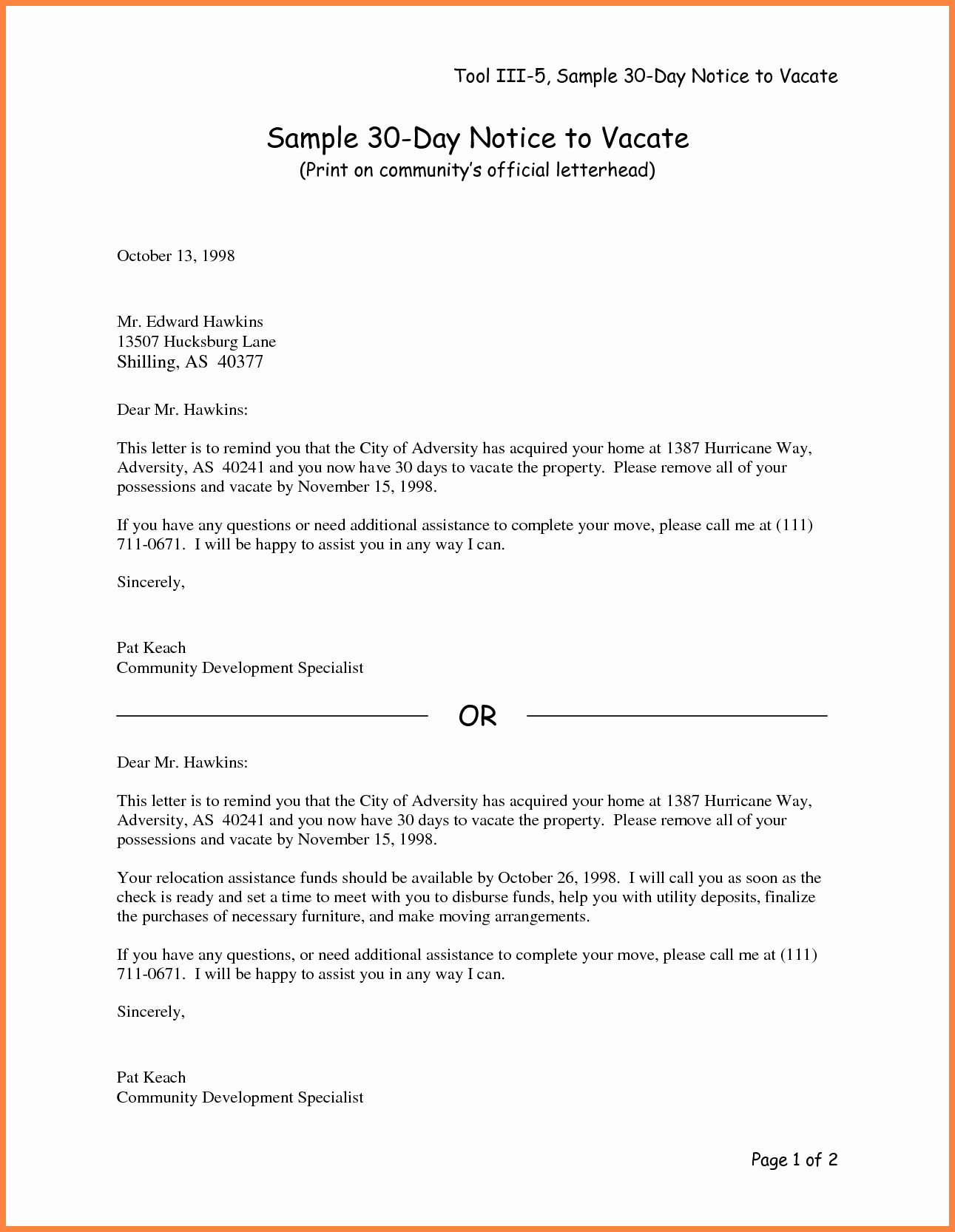 Resignation Letter 30 Days Notice Beautiful 3 Sample Of 30 Day Notice