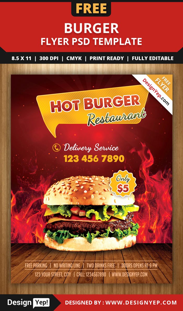 Restaurant Flyer Templates Free Awesome 30 Free Restaurant and Food Menu Flyer Templates Designyep