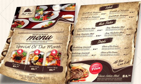Restaurant Flyer Templates Free Lovely 19 Free &amp; Premium Restaurant Flyer Templates Psd – Desiznworld